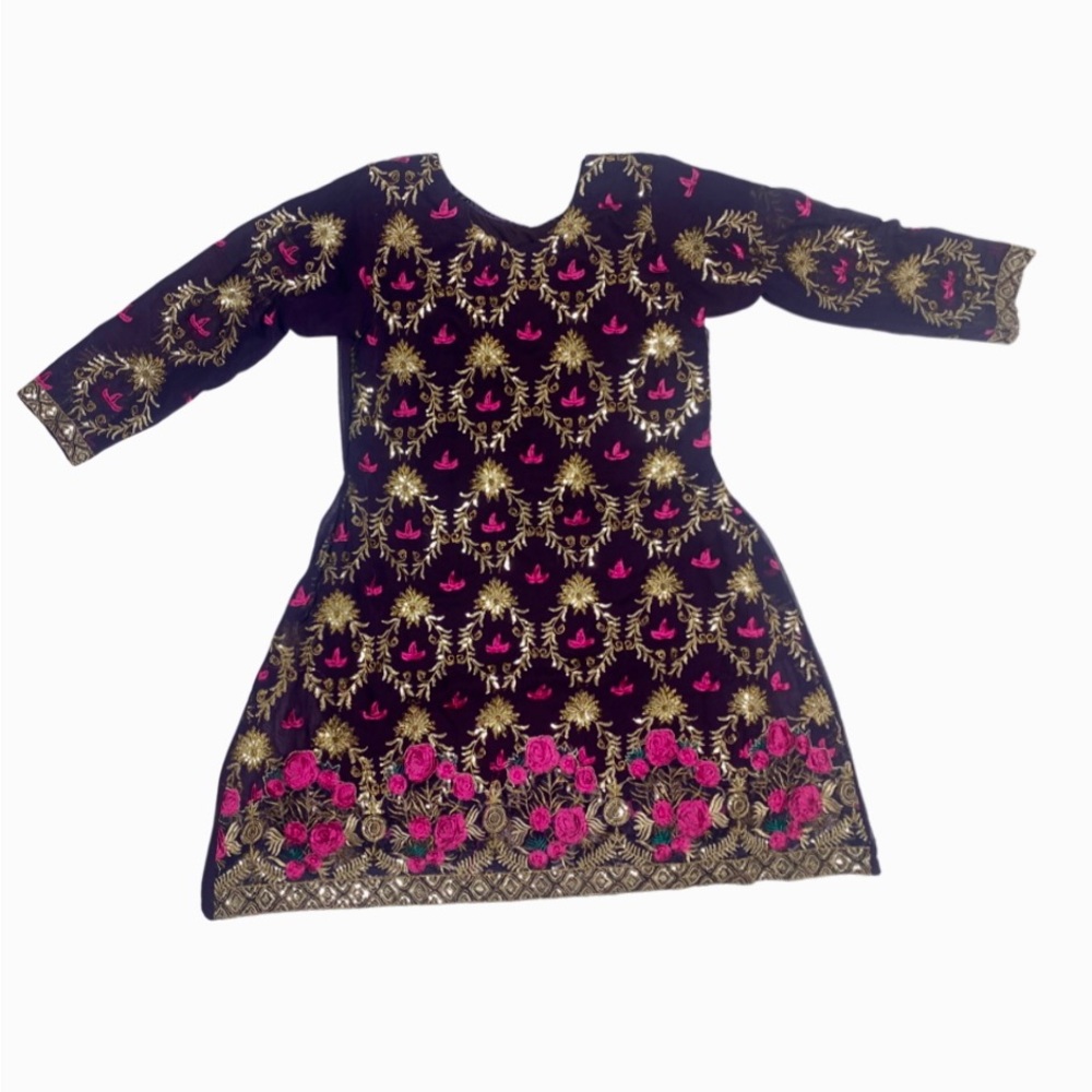 Purple shalwar kameez